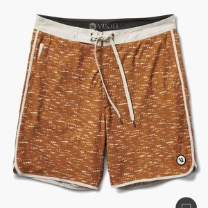 VUORI‎ Cruise Boardshort MENS SIZE 36 nwt Caramel Slub